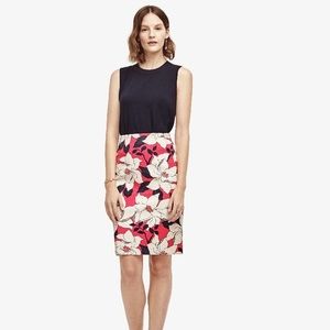Ann Taylor Floral Pencil Skirt